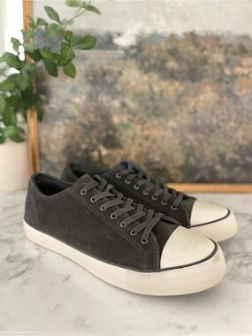 Thursday Retro Sneakers Gray Suede Low Top Mens Size 14 Casual Shoes $160